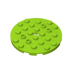 Plate Round 6 x 6 with Hole #11213 Lime