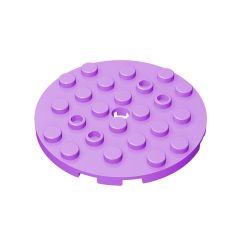 Plate Round 6 x 6 with Hole #11213 Medium Lavender