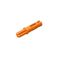 Technic Axle Pin 3L with Friction Ridges Lengthwise and 1L Axle #11214 Orange