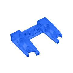 Wedge Curved 3 x 4 x 2/3 Cutout #11291  Trans-Dark Blue Gobricks