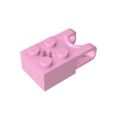 Technic Brick Special 2 x 2 with Ball Receptacle Wide and Axle Hole #92013 Bright Pink Gobricks