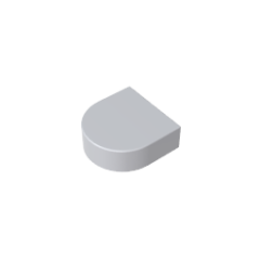 Tile, Round 1 x 1 Half Circle Extended (Stadium) #24246 Greyish White Gobricks