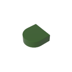 Tile, Round 1 x 1 Half Circle Extended (Stadium) #24246 1KG