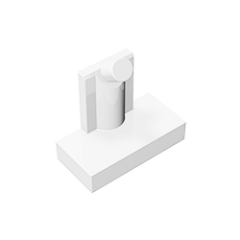 1x2x2 Car Steering Stand #3829 White Gobricks