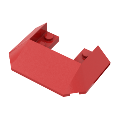 Wedge Sloped 45 6 x 4 Double / 33 Train Roof #13269 Red