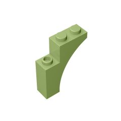 Brick Arch 1 x 3 x 3 [Gothic] #13965 Olive Green