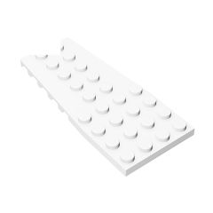 Wedge Plate 4 x 9 with Stud Notches #14181 White 1/2 KG