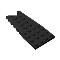 Wedge Plate 4 x 9 with Stud Notches #14181 Black