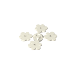 Plant Flower Small #3742 White Gobricks (4 Flowers)