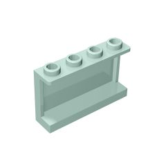 Panel 1 x 4 x 2 with Side Supports - Hollow Studs #14718 Light Aqua