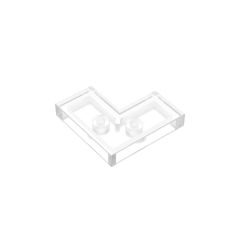 Tile 2 x 2 Corner #14719  Trans-Clear Gobricks