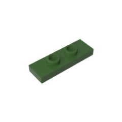 Plate Special 1 x 3 with 2 Studs with Groove and Inside Stud Holder (Jumper) #34103  Army Green Gobricks  1KG