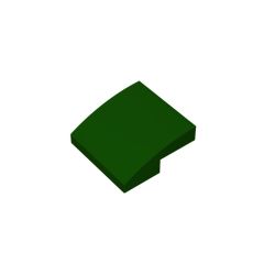 Slope Curved 2 x 2 x 2/3 #15068 Dark Green