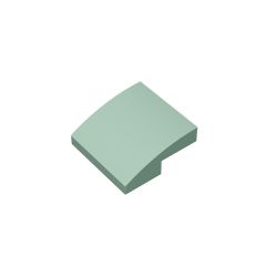 Slope Curved 2 x 2 x 2/3 #15068 Sand Green