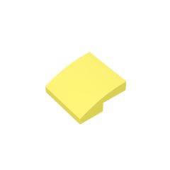 Slope Curved 2 x 2 x 2/3 #15068 Bright Light Yellow