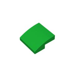 Slope Curved 2 x 2 x 2/3 #15068 Green