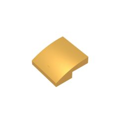 Slope Curved 2 x 2 x 2/3 #15068 Pearl Gold 1 KG