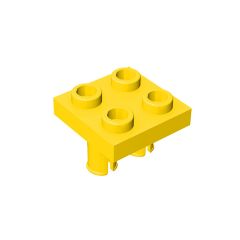 Plate 2 x 2 with 2 Pins #15092 Yellow