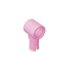 Technic Pin Connector Hub with 1 Pin with Friction Ridges Lengthwise #15100 Bright Pink