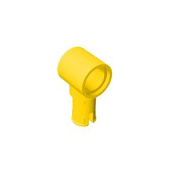 Technic Pin Connector Hub with 1 Pin with Friction Ridges Lengthwise #15100 Yellow