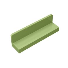 Panel 1 x 4 x 1 with Rounded Corners - Thin Wall #15207 Olive Green