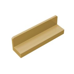 Panel 1 x 4 x 1 with Rounded Corners - Thin Wall #15207 Tan 1/4 KG