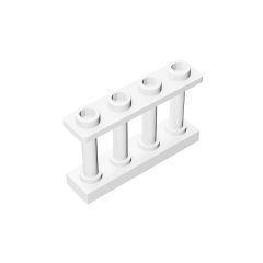 Fence Spindled 1 x 4 x 2 - 4 Top Studs #15332 White 10 pieces