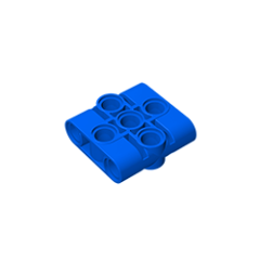 Technic Pin Connector Block Liftarm 1 x 3 x 3 #39793 Blue Gobricks
