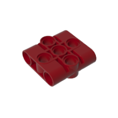 Technic Connector Beam 3 x 3 #39793 Dark Red Gobricks