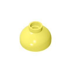 Brick Round 2 x 2 Dome Bottom - Open Stud #15395 Bright Light Yellow
