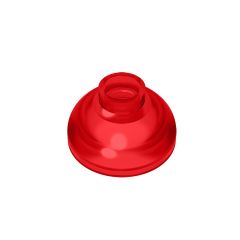 Brick Round 2 x 2 Dome Bottom - Open Stud #15395 Trans-Red