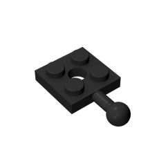 Plate Special 2 x 2 with Towball and Hole #15456 Black