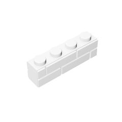 Brick Special 1 x 4 with Masonry Brick Profile #15533 White