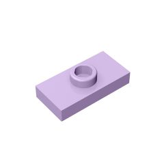 Plate Special 1 x 2 with 1 Stud with Groove and Inside Stud Holder (Jumper) #15573 Lavender