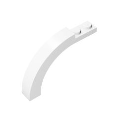 Brick Arch 1 x 6 x 3 1/3 Curved Top #15967 White 10 pieces