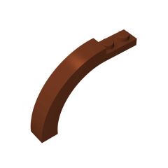 Brick Arch 1 x 6 x 3 1/3 Curved Top #15967 Reddish Brown
