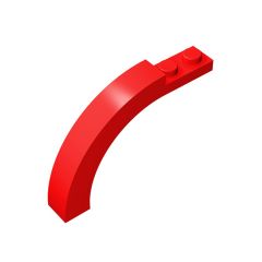 Brick Arch 1 x 6 x 3 1/3 Curved Top #15967 Red