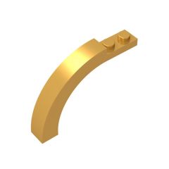 Brick Arch 1 x 6 x 3 1/3 Curved Top #15967 Pearl Gold