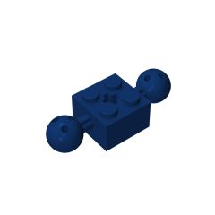 Technic Brick Modified 2 x 2 With 2 Ball Joints And Axle Hole #17114 Dark Blue