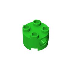 Brick, Round 2 x 2 With Pin Holes #17485 Bright Green