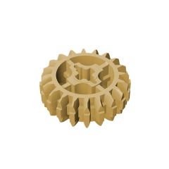 Technic Gear 20 Tooth Double Bevel with Axle Hole Type 1 [+ Opening] #18575 Tan