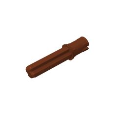 Technic Axle Pin 3L with Friction Ridges Lengthwise and 2L Axle #18651 Reddish Brown