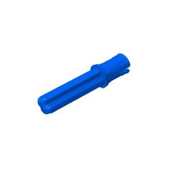 Technic Axle Pin 3L with Friction Ridges Lengthwise and 2L Axle #18651 Blue