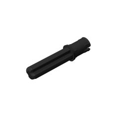 Technic Axle Pin 3L with Friction Ridges Lengthwise and 2L Axle #18651 Black