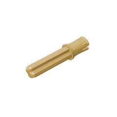 Technic Axle Pin 3L with Friction Ridges Lengthwise and 2L Axle #18651 Tan