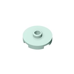 Plate Special Round 2 x 2 with Center Stud (Jumper Plate) #18674 Light Aqua 1/4 KG