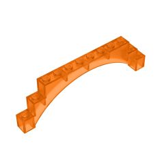 Brick Arch 1 x 12 x 3 Raised Arch with 5 Cross Supports #18838  Bulk 1 KG