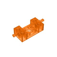 Brick Special 2 x 4 with Wheels Holder, Single Slit with 2 x 2 Cutout #18892