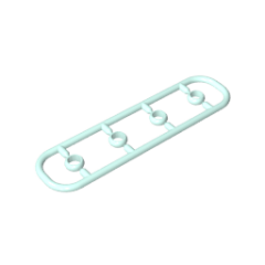 Minifig Ring 1 x 1 #11010 Light Aqua Gobricks