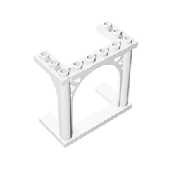Pavilion 6 x 3 x 5 #19063 White Gobricks